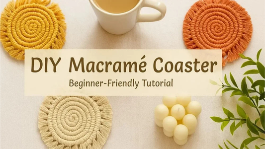 DIY Macrame Coaster Tutorial for Beginners