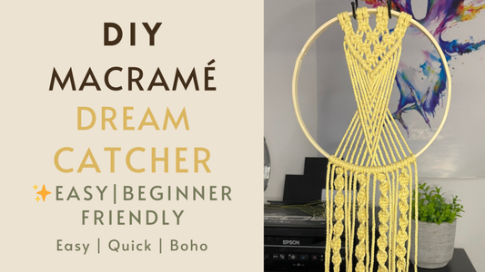 DIY Macrame Dreamcatcher Tutorial | Quick &amp; Easy Boho Decor