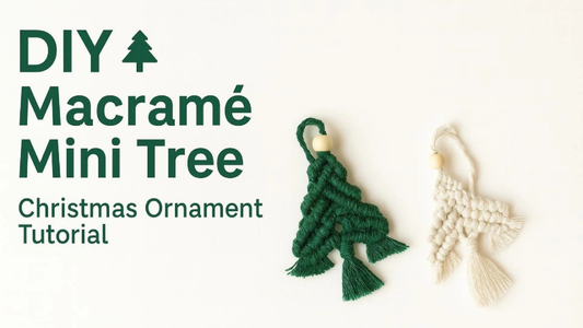 DIY Macrame Mini Tree Ornament: Beginner Christmas Craft