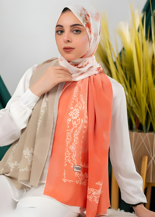 Multi-Color Crepe Chiffon Hijab Scarf