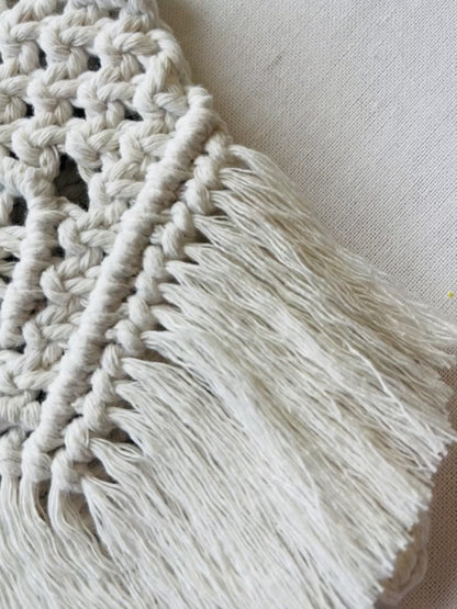 Macramé Fringe Crossbody Bag – Boho Festival Purse
